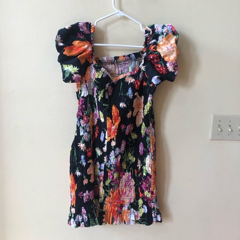 H&M SMOCKED OFF-THE-SHOULDER DRESS - Picture 8 of 10